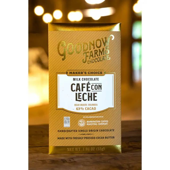 Goodnow Farms Chocolate - Maker&#39;s Choice Cafe&#39; Con Leche