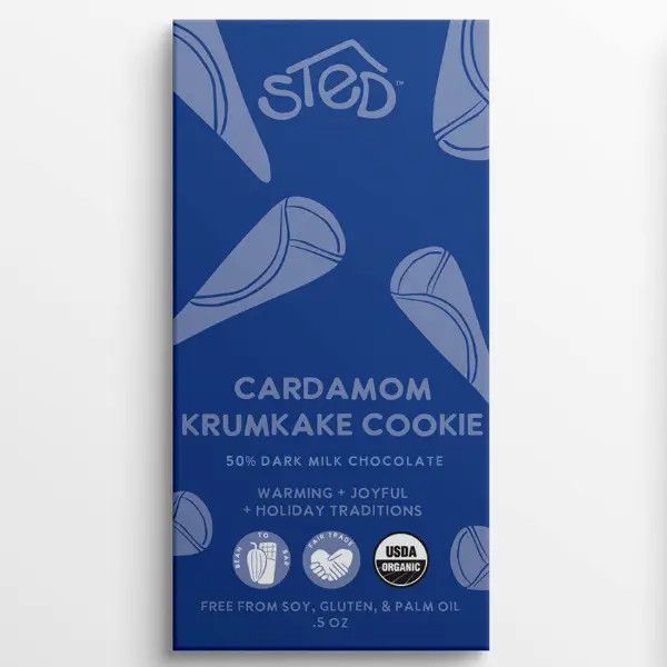 Sted Chocolate Mini - Cardamom Krumkake Cookie