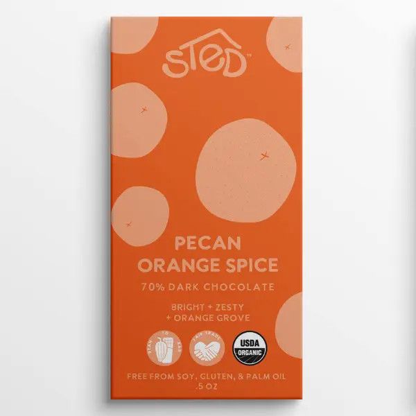 Sted Chocolate Mini - Pecan Orange Spice 70% Dark Milk