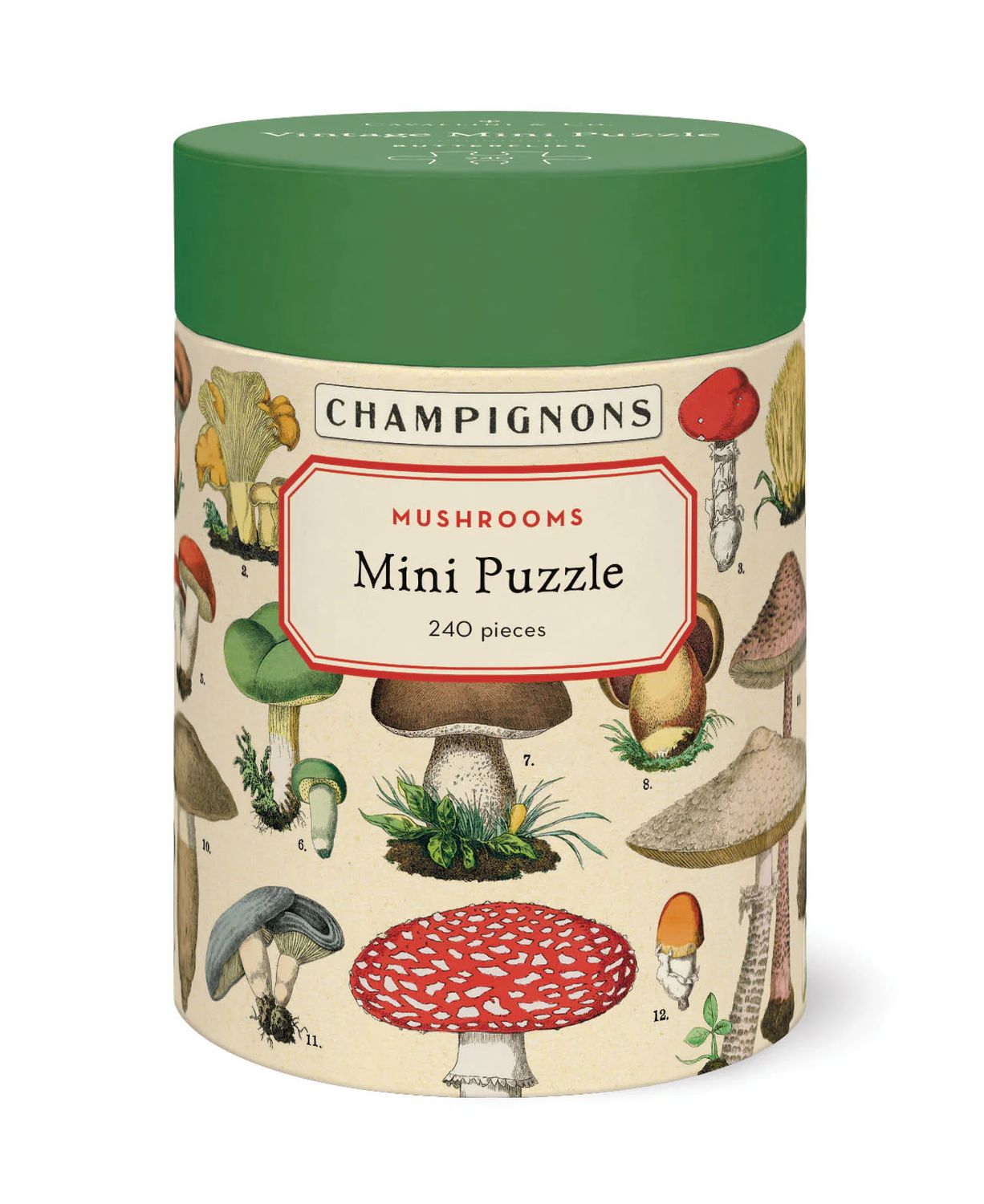 Cavallini Papers Vintage Mini Puzzle - Mushrooms
