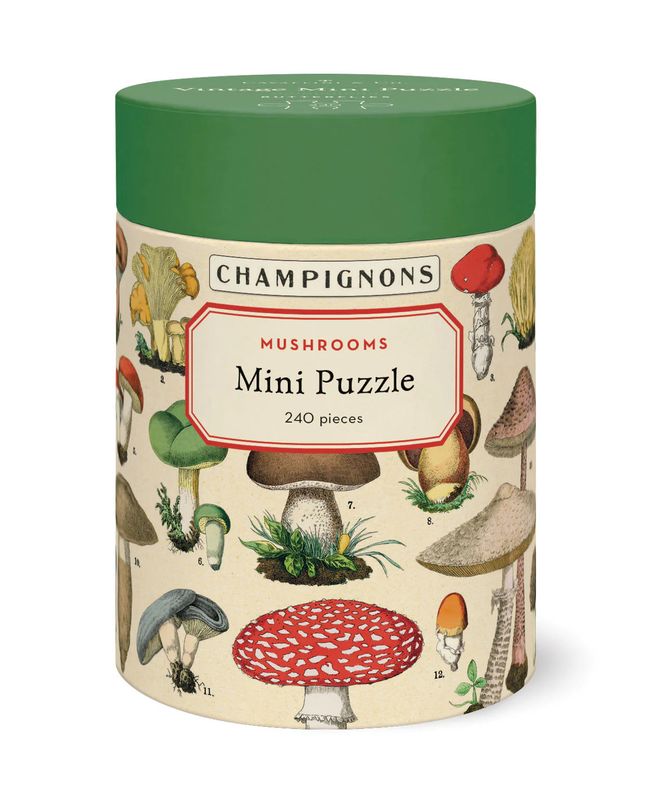 Cavallini Papers Vintage Mini Puzzle - Mushrooms