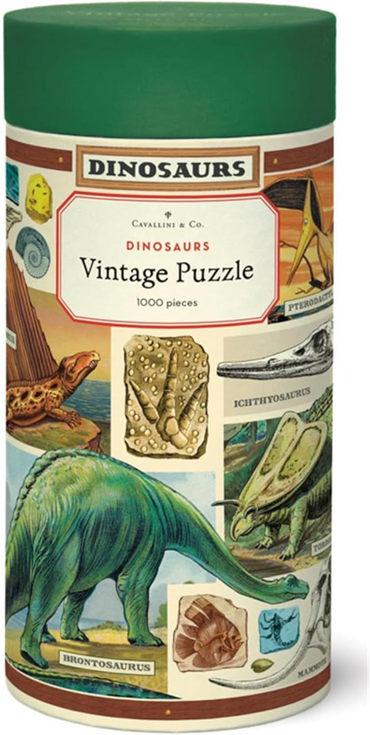 Cavallini Papers Vintage Puzzle - Dinosaurs