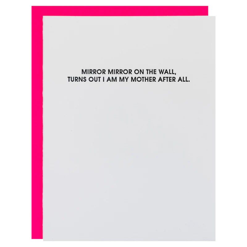 Chez Gagne Greeting Card - Mirror Mirror Mother After All