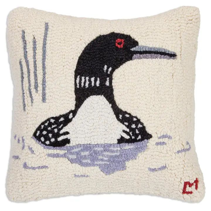 Chandler 4 Corners Hooked Pillow - Summer Loon 18x18&quot;