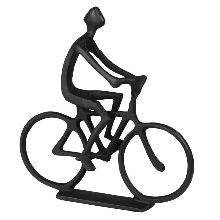 HomArt - Man on Bicycle, Black