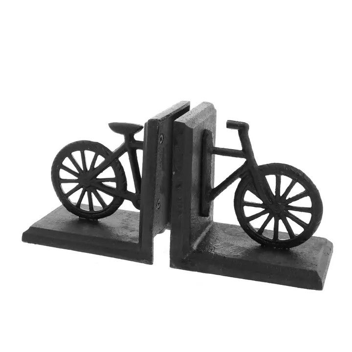 HomArt - Cast Iron Bookends, Bicycle