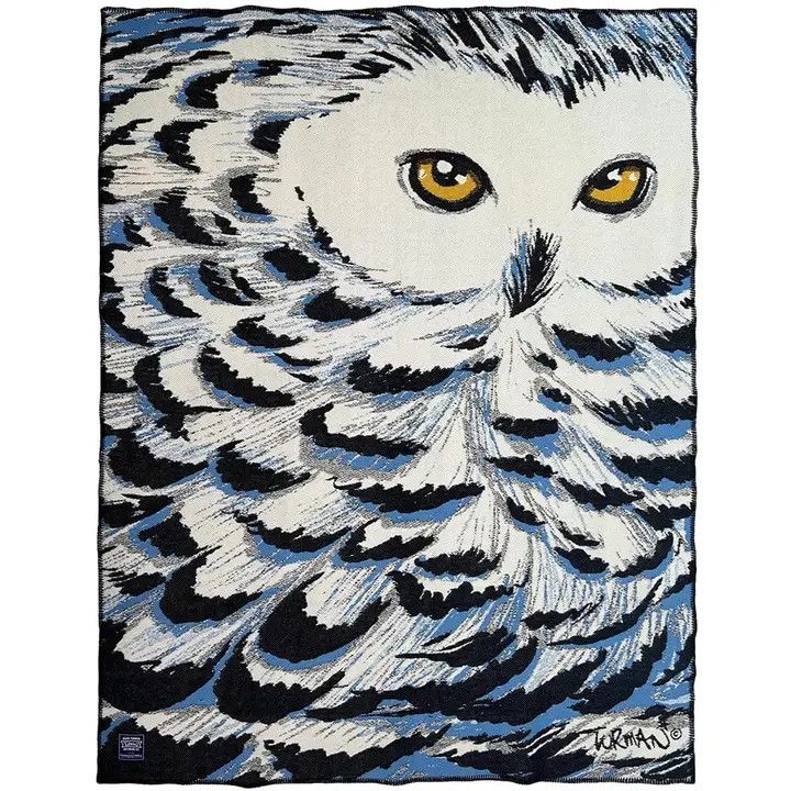 Faribault Woolen Mill - Turman Snowy Owl Throw
