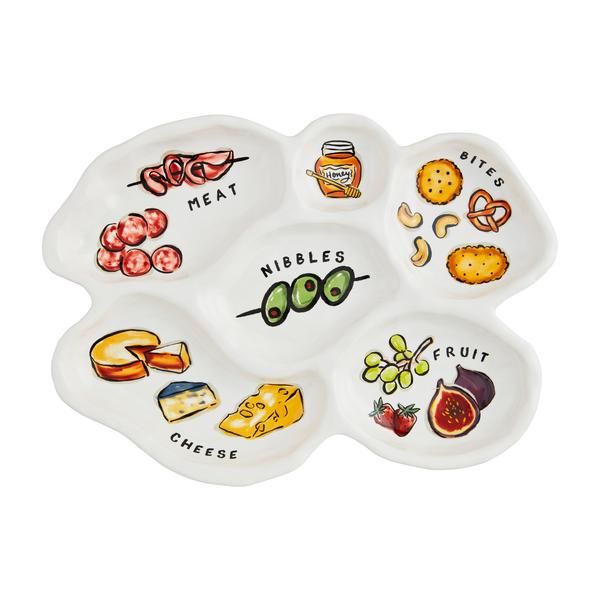 Mud Pie Sectioned Charcuterie Platter