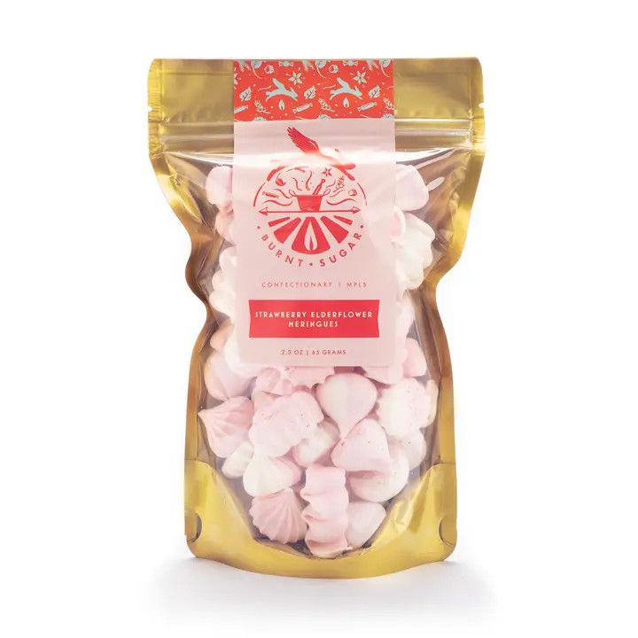 Burnt Sugar - Strawberry Elderflower Meringues