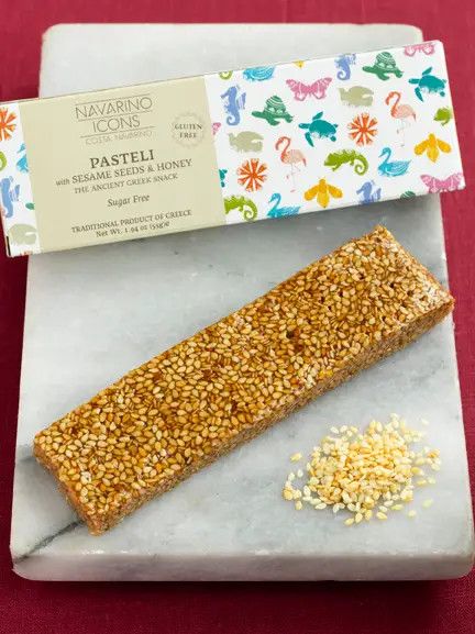 Hellenic Farms Navarino Icons Pasteli - Sesame Seeds &amp; Honey