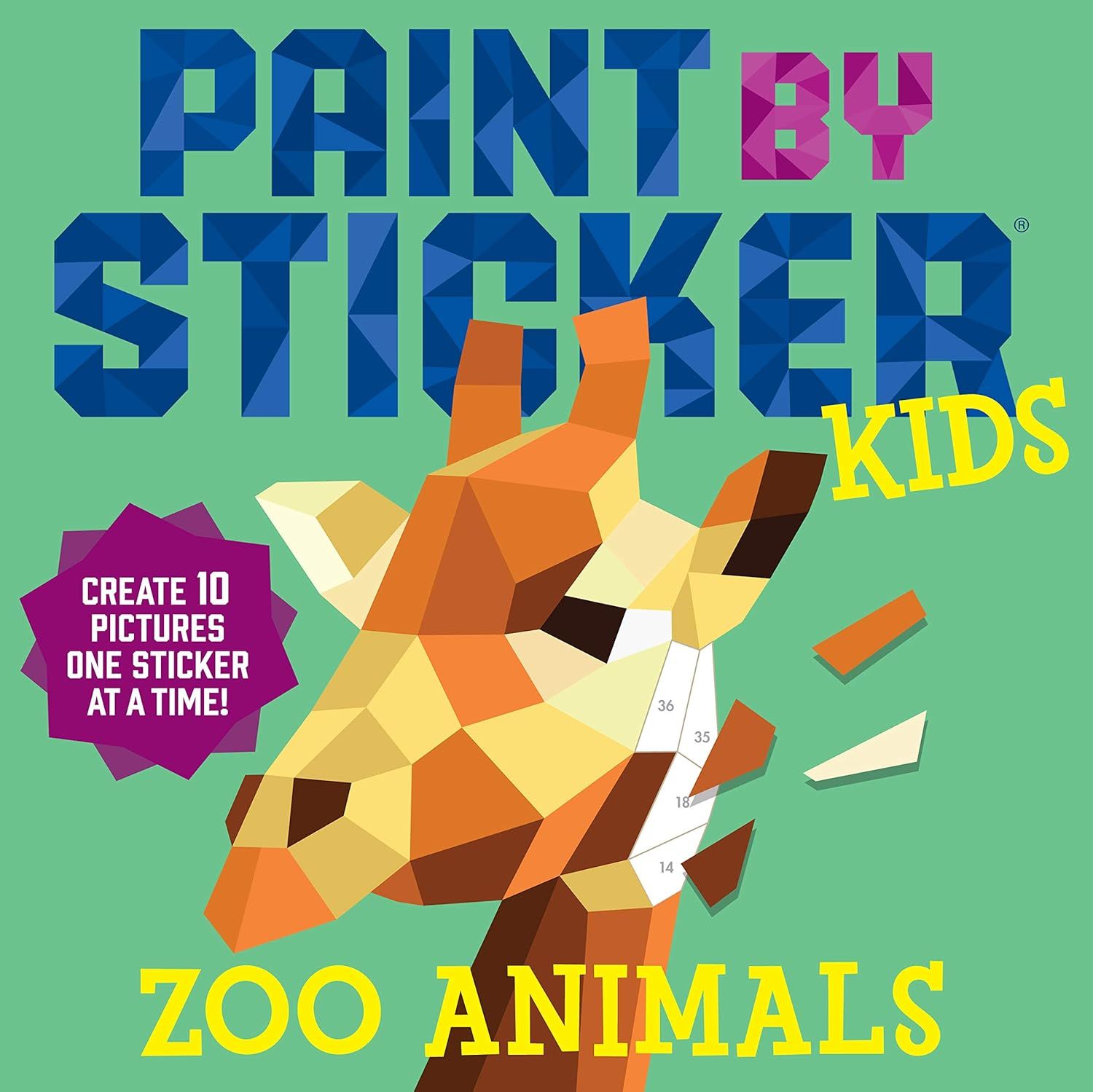Hachette Book Group - Paint by Sticker Kids:  Zoo Animals