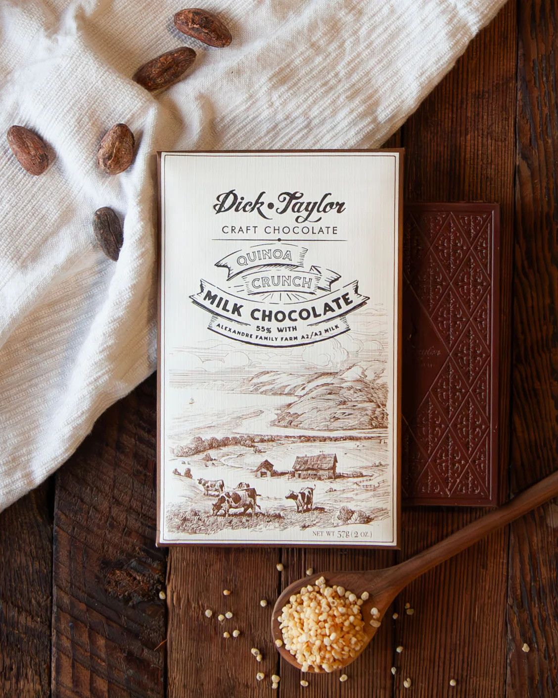 Dick Taylor Craft Chocolate - Quinoa Crunch Milk Chocolate