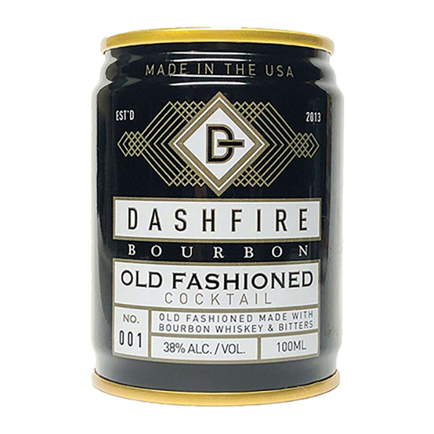 Dashfire Pre-mix Cocktail - Bourbon Old Fashioned, Size: 100 ML