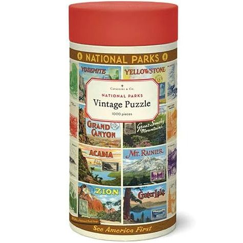 Cavallini Papers Vintage Puzzle - National Parks 2