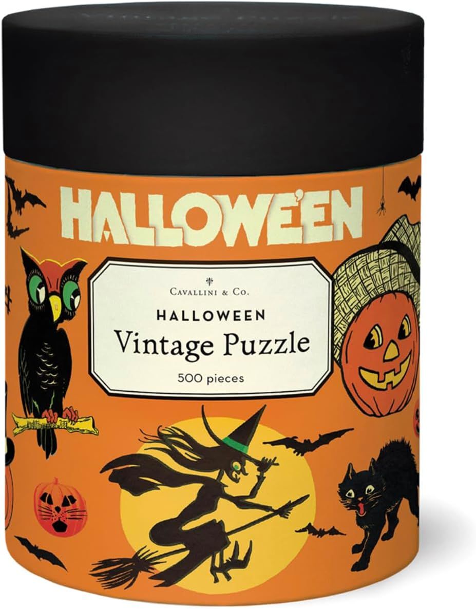 Cavallini Papers Vintage Puzzle - Halloween 500 pc