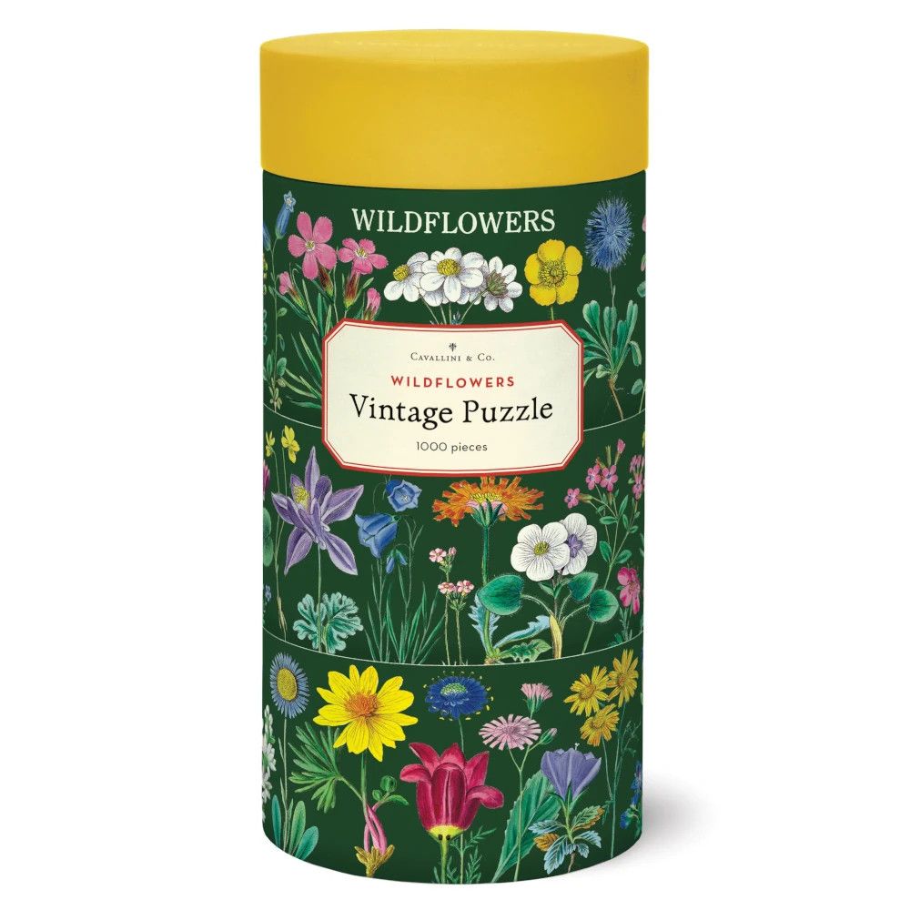 Cavallini Papers Vintage Puzzle - Wildflowers 2