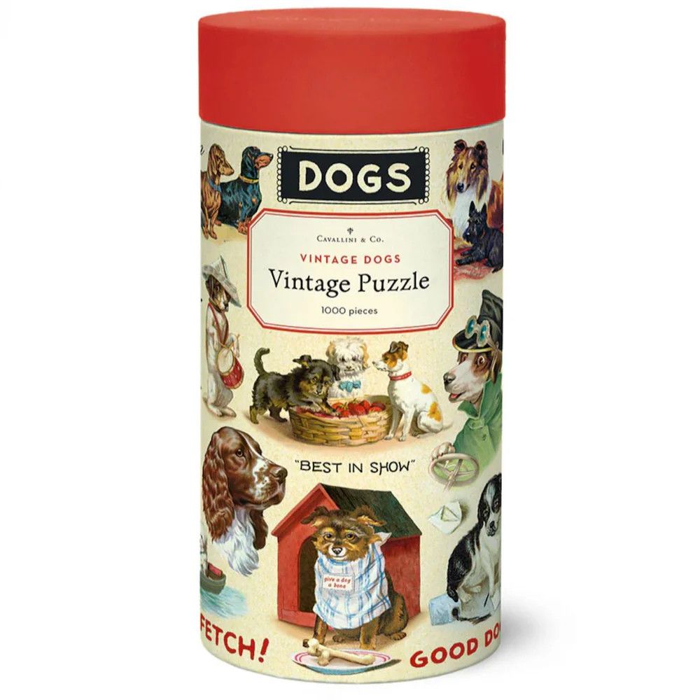 Cavallini Papers Vintage Puzzle - Vintage Dogs