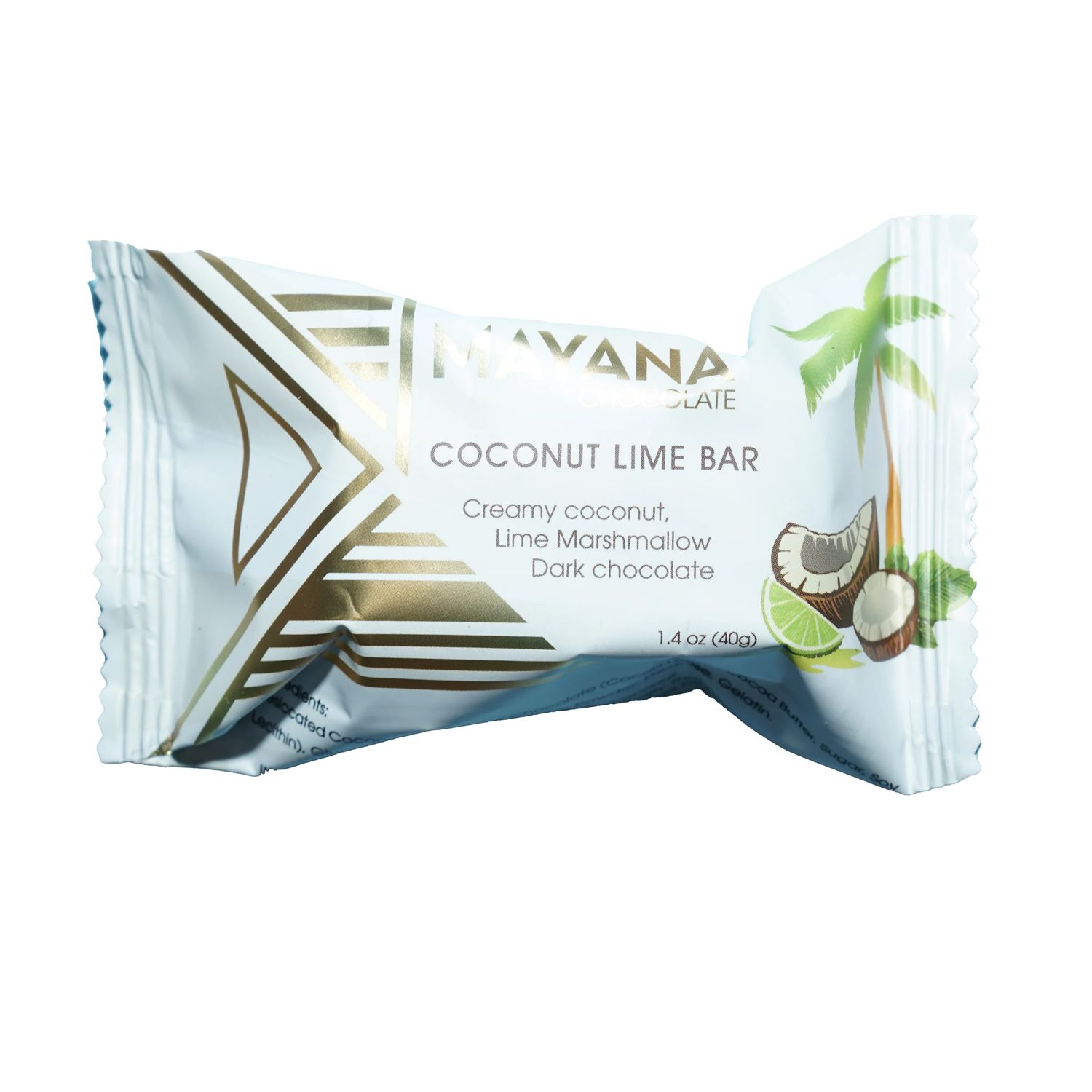 Mayana Chocolate Mini Bar - Coconut Lime