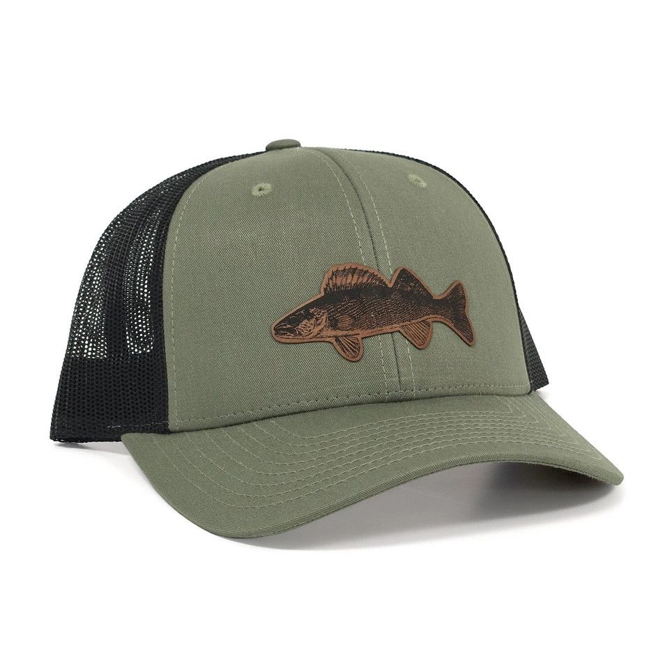 218 Clothing Baseball Cap - Walleye, Drk Grn/Black