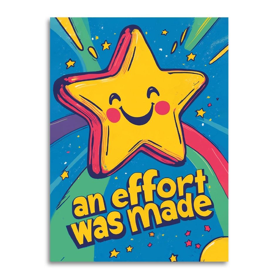 Bad Betty Greeting Co Card - An Effort Was Made
