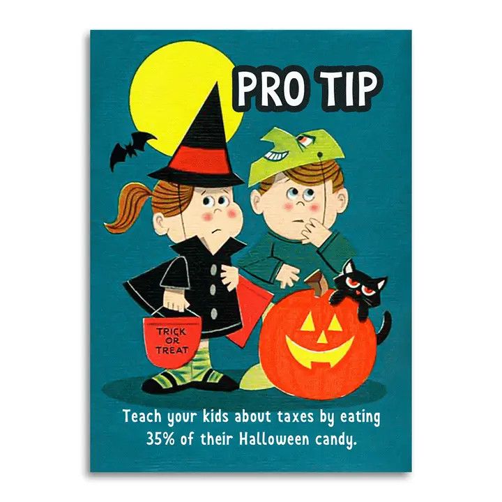 Bad Betty Greeting Co Card - Teach Your Kids About Taxes