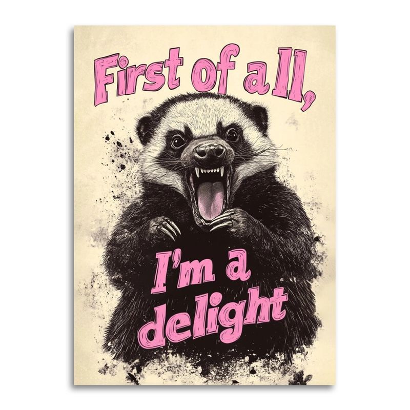 Bad Betty Greeting Co Card - First of All I&#39;m a Delight