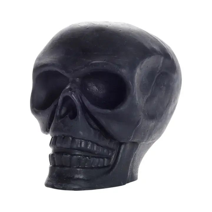 Big Dipper Wax Works - Beeswax Black Skull Candle