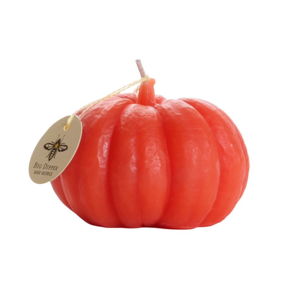 Big Dipper Wax Works - Beewax Pumpkin Candle, Small