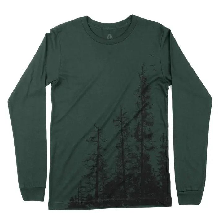 Black Lantern T-Shirt Long Sleeve - Pine Forest