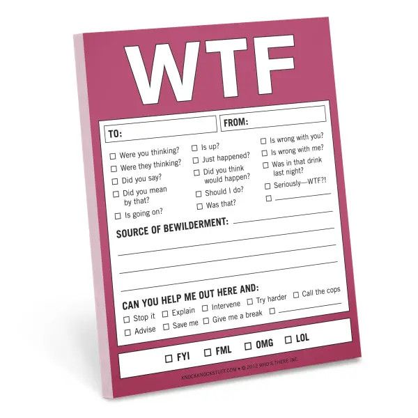 Hachette Book Group - Knock Knock Nifty Notes, Type: WTF