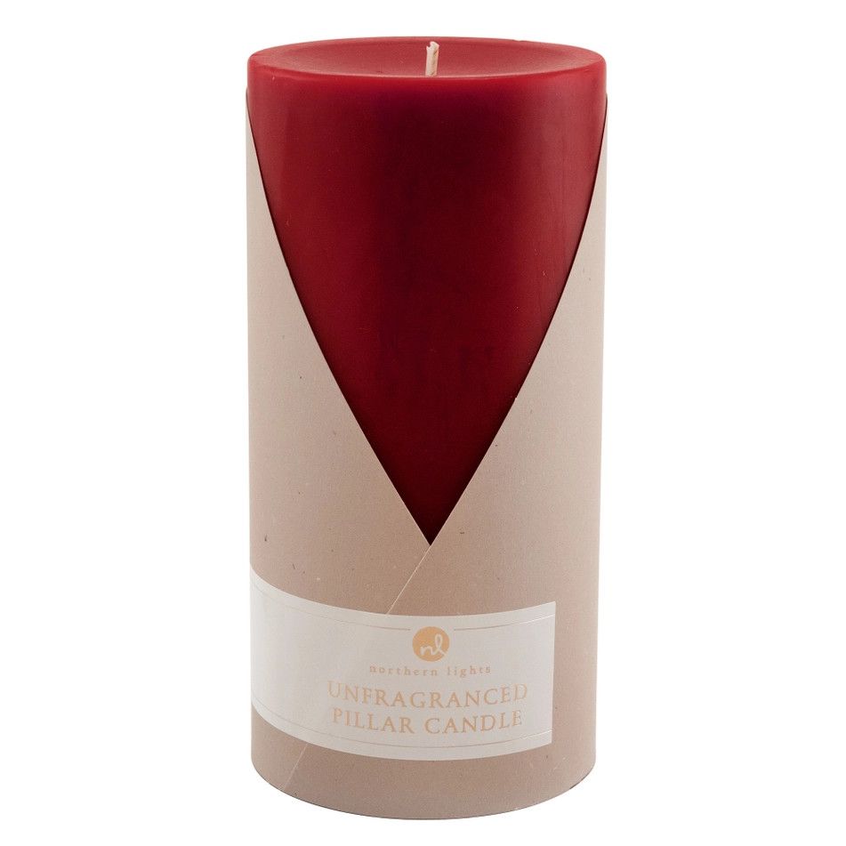 Northern Lights Pillar 3&quot; x 6&quot;, Color: Bordeaux