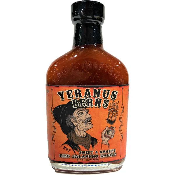Sauce Crafters Hot Sauce - Yeranus Berns Hot Sweet &amp; Smokey Red Jalapeno Sauce