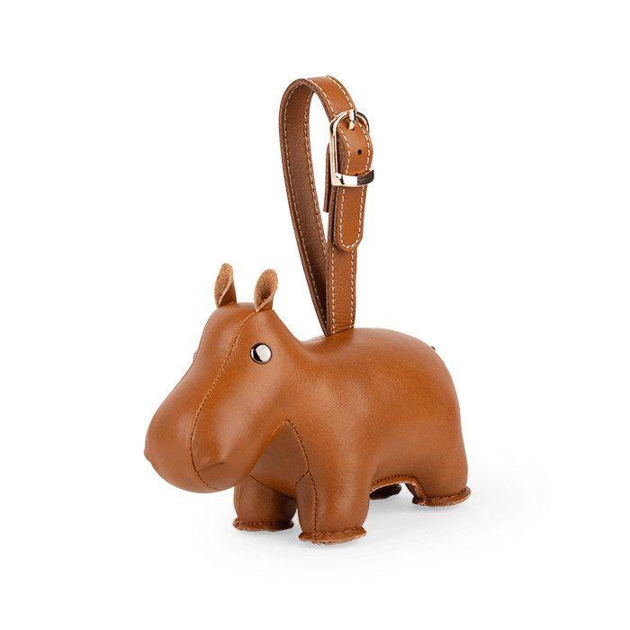 Zuny - Hippo Bag Charm, ZCAV06321000, Tan