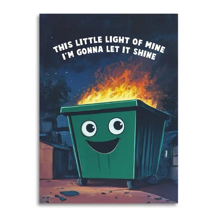 Bad Betty Greeting Co Card - This Little Light of Mine