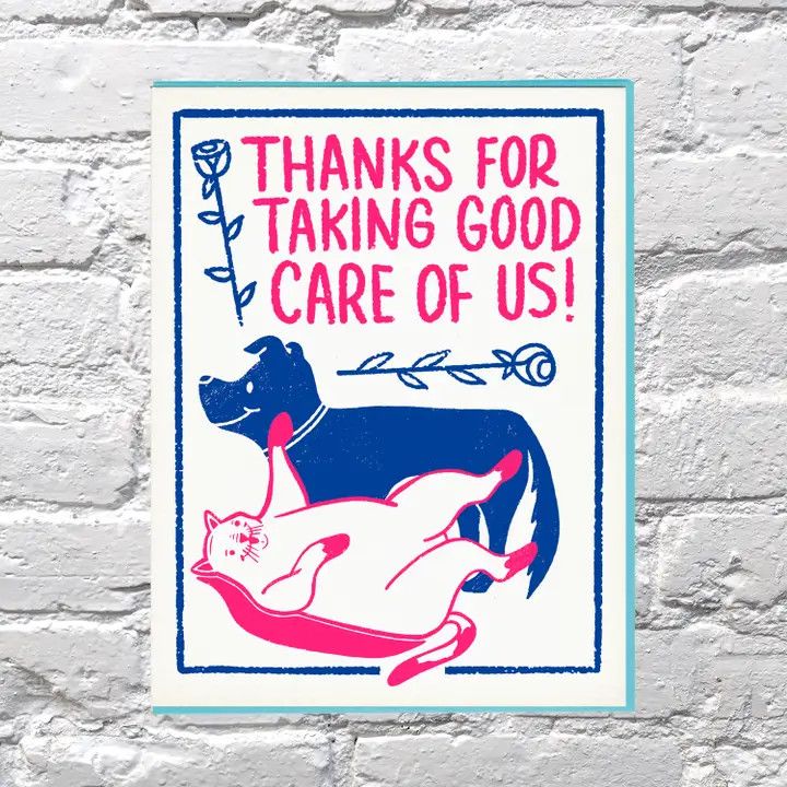 Bench Pressed Card - Good Care of Us