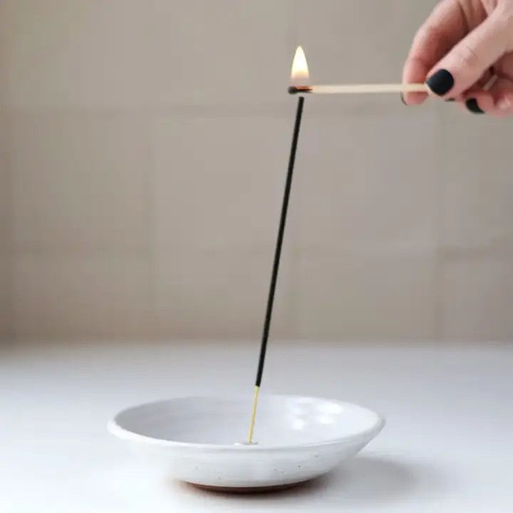 Gravesco Pottery - Incense Burner, Off-White