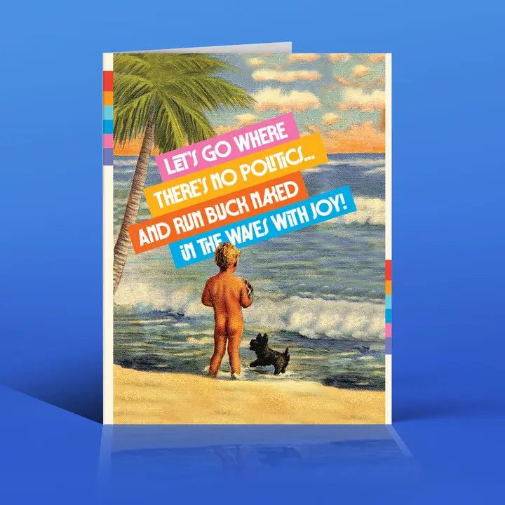 Offensive + Delightful - Island Life, Political Card