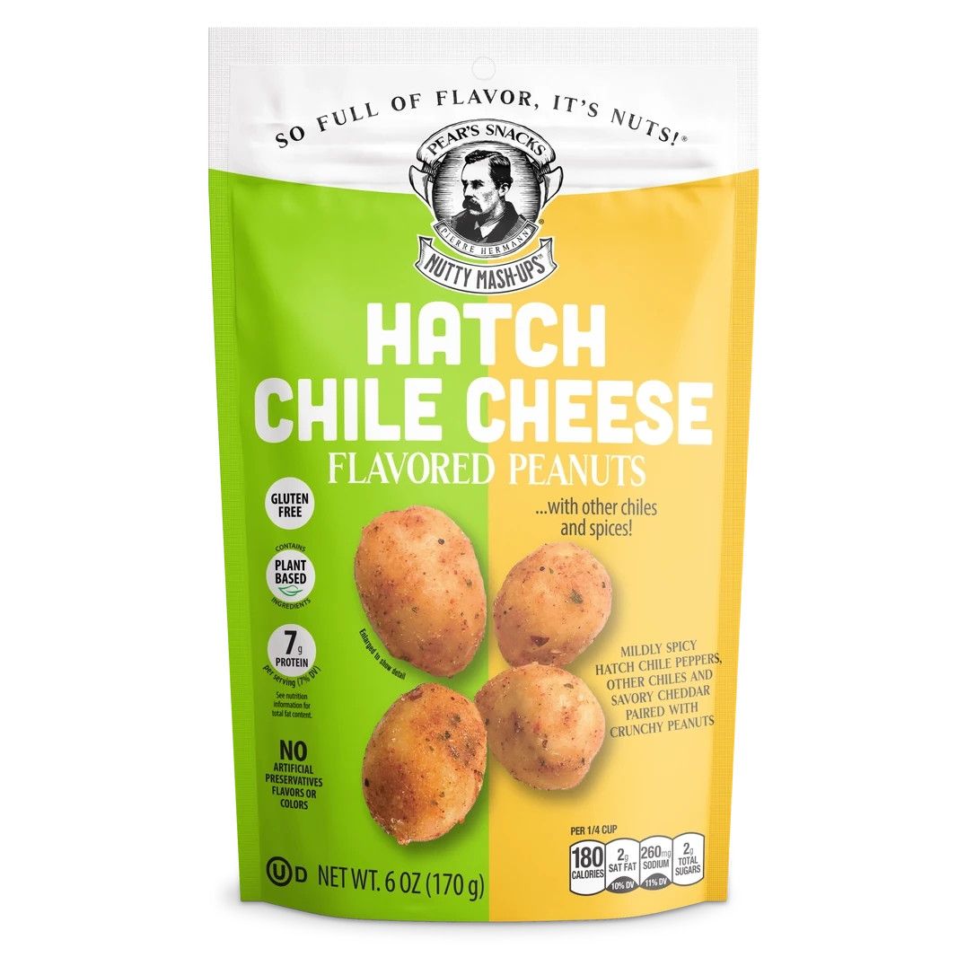Pear&#39;s Snacks Peanuts - Hatch Chile Cheese