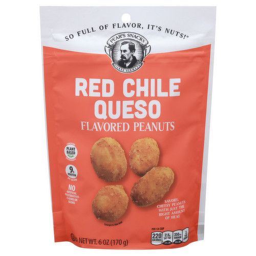 Pear&#39;s Snacks Peanuts - Red Chile Queso