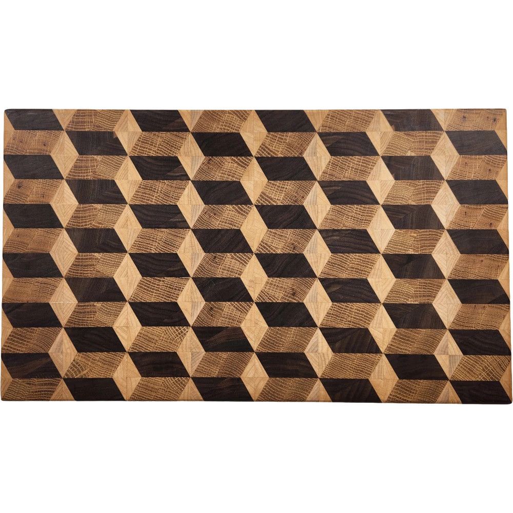 Randy Evans End-Grain Large Cutting Board - Tumbling Blocks