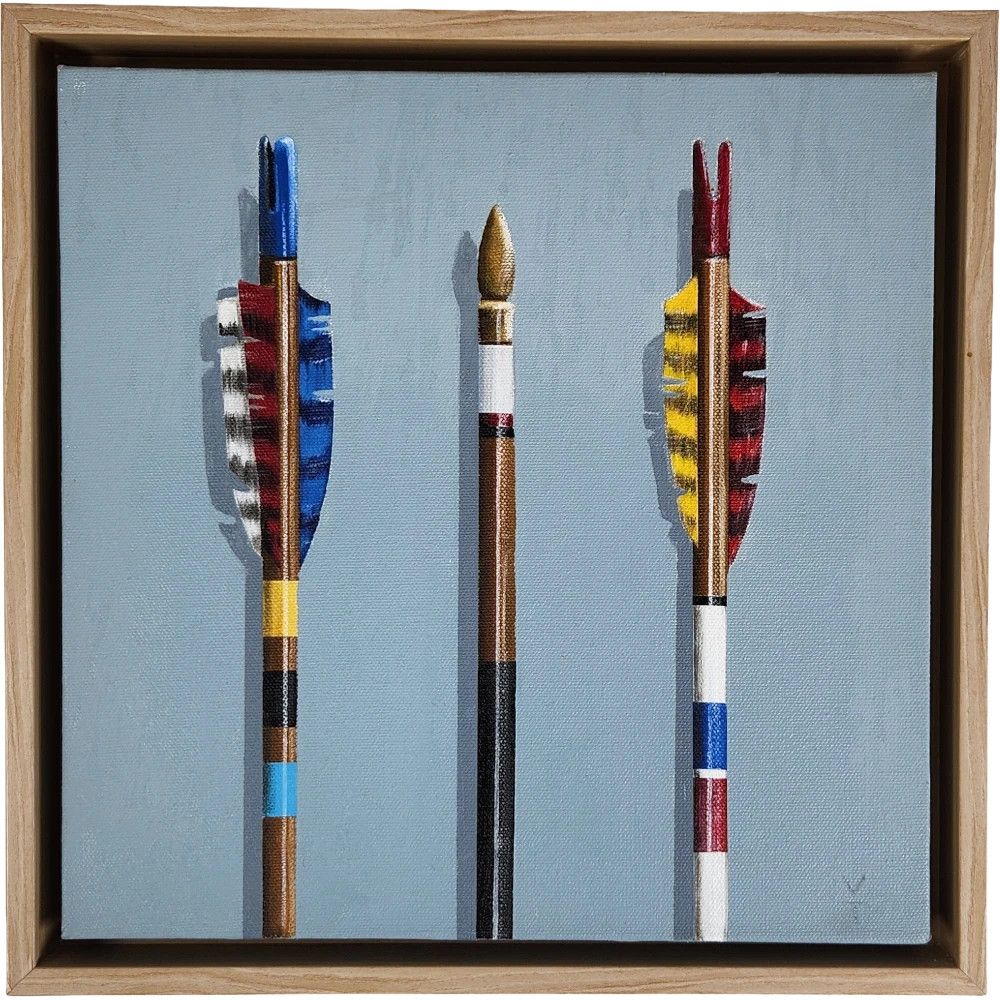 Kelly Thompson Original Acrylic Painting - Three Arrows