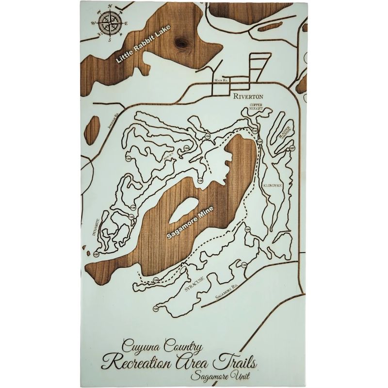 Fire and Pine Trail Map - MN381, Sagamore Unit, Seaglass, Small