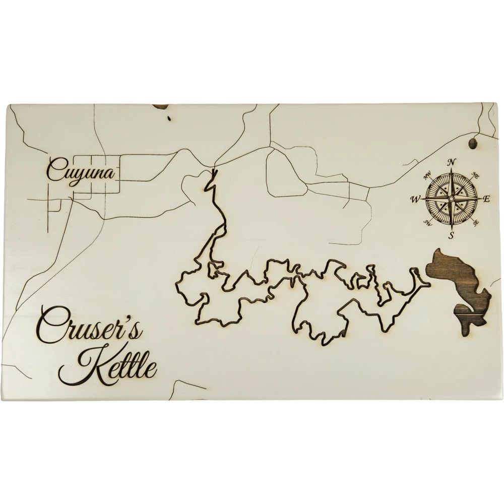 Fire and Pine Trail Map - MN382 Cruser&#39;s Kettle, Papier Blanc, Mini