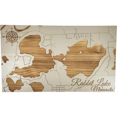 Fire and Pine Lake Map - Rabbit MN093 - Sandstorm Small