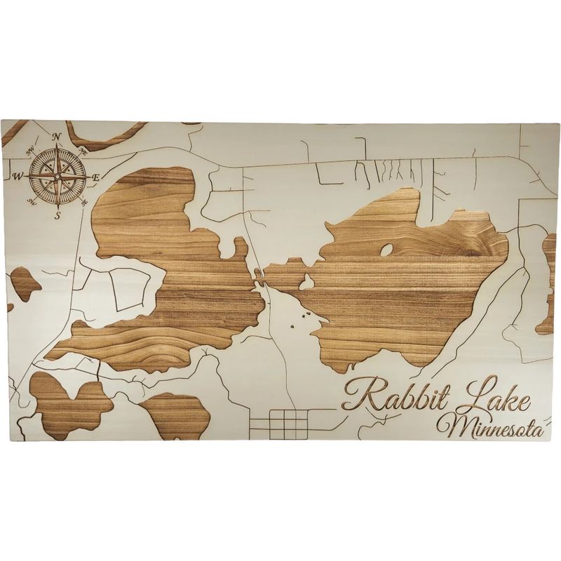 Fire and Pine Lake Map - Rabbit MN093 - Sandstorm Small