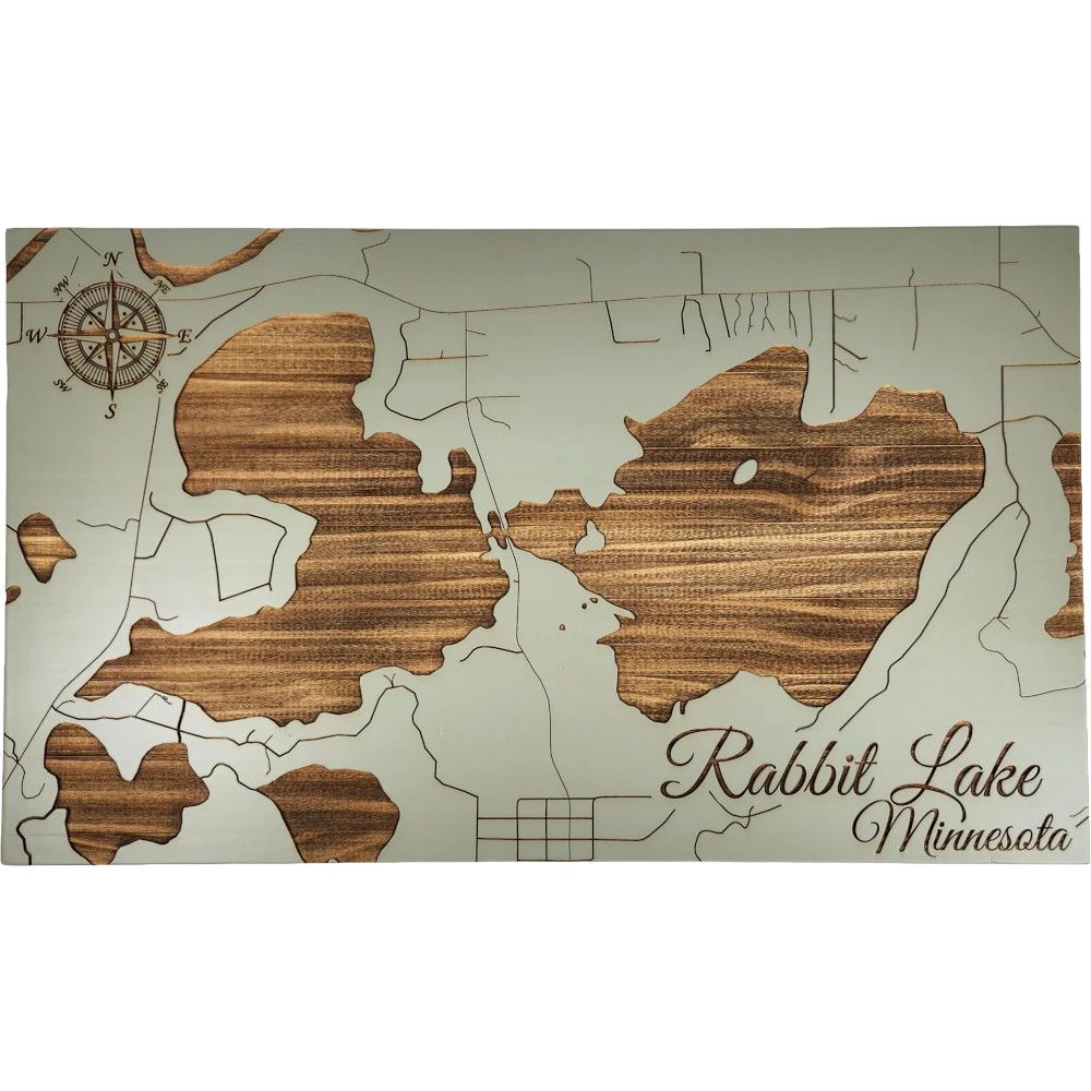 Fire and Pine Lake Map - Rabbit MN093 - Woodland Sage Schmedium