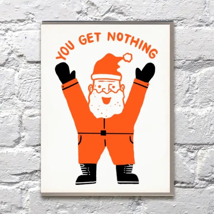 Bench Pressed Card - You Get Nothing