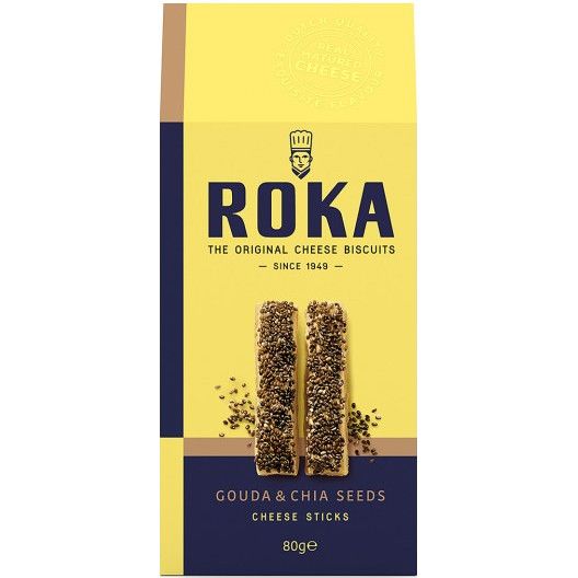 Roka Cheese Crisps - Gouda &amp; Chia Seeds
