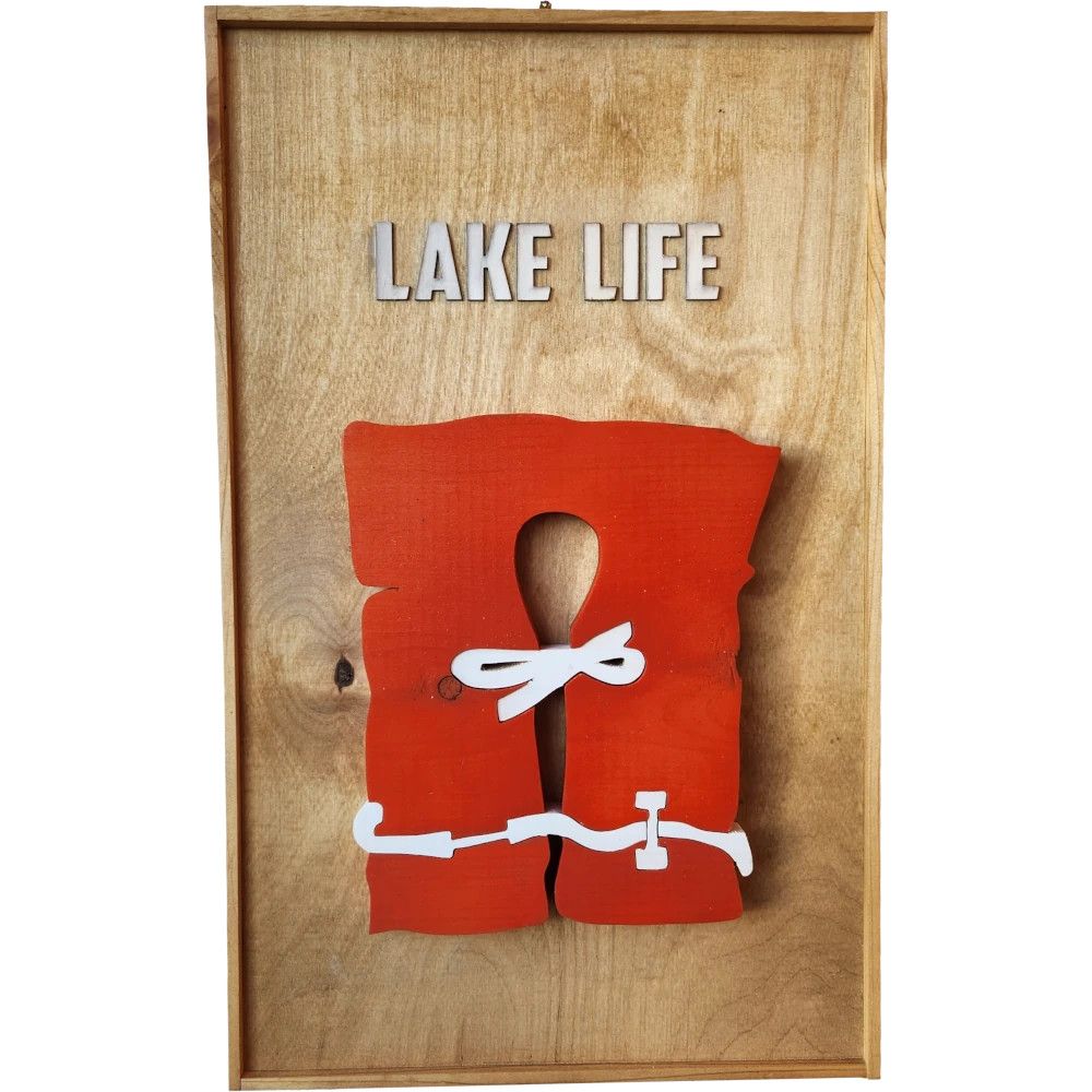 Hagen &amp; Oats Wordy Cabin Wall Plaques - Lake Life
