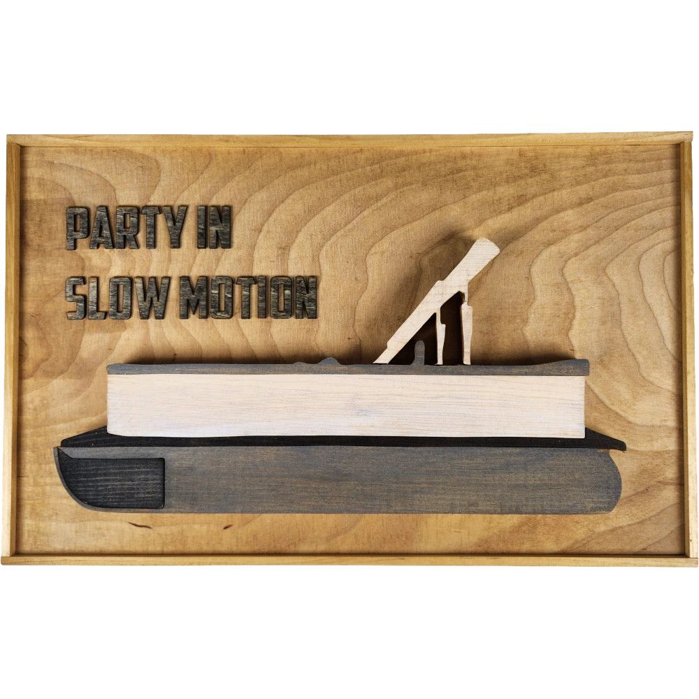 Hagen &amp; Oats Wordy Cabin Wall Plaques - Party in Slow Motion